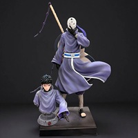 PVC Stehende Doppelkopf-Skulptur Austauschbare Anime-Figur Modell Dekorative Figur Trendiges Sammlerstück Geschenk