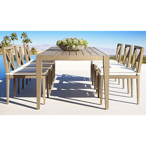 Balcones de teca para exteriores, muebles de patio, <span class=keywords><strong>mesa</strong></span> de comedor de teca <span class=keywords><strong>y</strong></span> <span class=keywords><strong>sillas</strong></span> para el hogar, sala de estar, juego de comedor de madera - Product Image 1