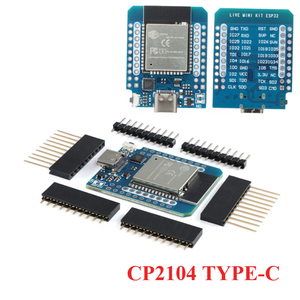 D1 MINI <span class=keywords><strong>ESP32</strong></span> WiFi + BLE ESP-32 CH9102 <span class=keywords><strong>CP2104</strong></span> Puce série Internet des objets Carte de développement Interface MICRO/TYPE-C - Product Image 4