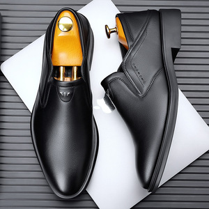 Chaussures en cuir blanches pour hommes, à bout pointu, pour le bureau, les occasions décontractées et habillées - Product Image 2