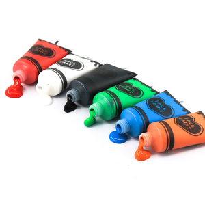 Resplandor nuevo neón mujer cuerpo pintura neón UV cara pintura kit para niños profesional líquido resplandor en la oscuridad cara cuerpo pintura tubo - Product Image 3