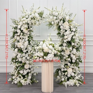 Arche de fleurs artificielles en soie de haute qualité DKB Factory Wholesale, hauteur 6-7 pieds, durable, écologique, décoration d'arche de mariage - Product Image 2