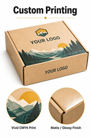 Boîte d'expédition personnalisée en carton ondulé avec impression UV, logo personnalisé, boîte d'expédition pour le commerce électronique