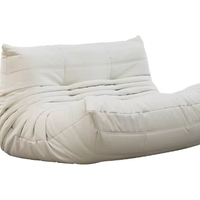 Pouf ottoman moderne en tissu imperméable, ensemble de canapé-lit en forme de L avec housse amovible, deux places pour salon et hôtel