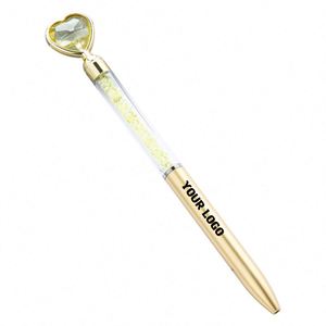 Premium Quality Heart-Shape Ballpoint Pen with Custom Logo for Wedding & School and Advertising <b>Gift</b> <b>Creative</b> Multicolor Crystal - Product Image 1
