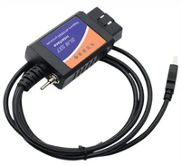 Escáner de diagnóstico automático ELM327 USB V1.5 OBD2 de alta calidad, herramienta de diagnóstico de coche, lector de código