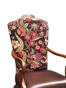 Sedia <span class=keywords><strong>da</strong></span> Ufficio in Legno Massello Stile Country Americano - <span class=keywords><strong>Poltrona</strong></span> Imbottita per Soggiorno e Sala <span class=keywords><strong>da</strong></span> Pranzo - Product Image 2