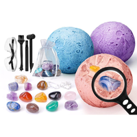 Jouets d'excavation archéologique, ensembles de cristaux et pierres précieuses, jeux de puzzle pour enfants sur la chasse au trésor et l'exploration des ruines