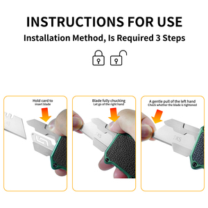 Hợp kim nhôm xử lý <span class=keywords><strong>5</strong></span> thêm lưỡi SK5 Hộp Cắt Kính thiên văn có thể thu vào hộp cắt chính xác Craft oft tiện ích dao - Product Image 4
