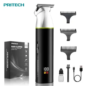 Pritech Fabrica Novo Aparador De Cabelo Recarregável Sem Fio Hair Clipper para Homens