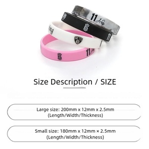 Pulseras Deportivas Kelutd KLT-7004 Ligeras, Personalizadas en Pequeños Lotes, Pulseras de Baloncesto, Brazaletes de Silicona con Dijes de Moda - Product Image 6