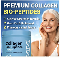 Poudre de collagène protéiné bio-peptides non aromatisée, supplément de peptides de collagène hydrolysé pour la peau, les cheveux, les ongles et les articulations, en vrac