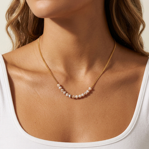 Collar <span class=keywords><strong>de</strong></span> Clavícula con Cuentas <span class=keywords><strong>de</strong></span> Piedra Natural <span class=keywords><strong>de</strong></span> Concha, Abalón y Ojo <span class=keywords><strong>de</strong></span> Gato, Personalizado, al por Mayor, para Mujer, <span class=keywords><strong>de</strong></span> Temperamento Elegante - Product Image 5