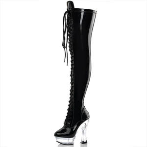 Chaussures à talons hauts de 14 cm, <span class=keywords><strong>bottes</strong></span> à plateforme, <span class=keywords><strong>bottes</strong></span> de clubbing, <span class=keywords><strong>bottes</strong></span> de danseuse exotique, boucle, 5 pouces, <span class=keywords><strong>bottes</strong></span> sexy pour femmes, <span class=keywords><strong>bottes</strong></span> gladiateur à hauteur de cuisse - Product Image 1