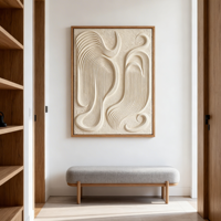 Art original, minimalisme abstrait moderne, peinture à l'huile texturée 3D, 100% peinte à la main, grande taille, toile personnalisée, art mural pour salon