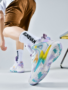 2024 High Quality Summer Running Sneakers Non-Slip Fashion High-Top Casual <strong>Basketball</strong> <strong>Shoes</strong> Men Women New Style <strong>Outdoor</strong> Sneakers - Product Image 5