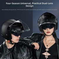 Casque de moto intelligent avec caméra et casque Bluetooth, éclairage LED pour les livraisons et les trajets urbains