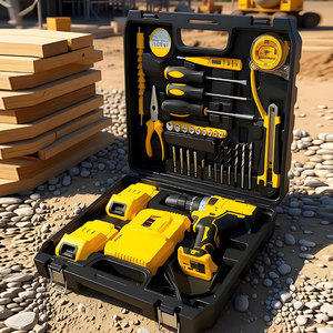 Taladro de impacto industrial inalámbrico Yokefellow de 21 V, taladro eléctrico para pozos de 1600 RPM, juego de cepillos de limpieza profesional OEM - Product Image 2