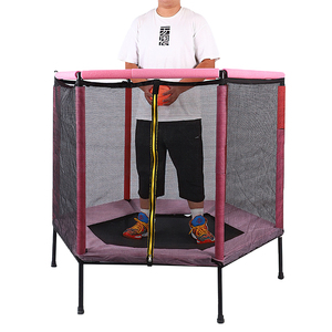 Trampolín Infantil de Alta Calidad a <span class=keywords><strong>Precio</strong></span> de Fábrica al por Mayor, Trampolín de <span class=keywords><strong>Fitness</strong></span> para Interiores con Red de Seguridad - Product Image 3