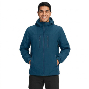 Veste coupe-vent pour homme de qualité supérieure, personnalisée, légère, imperméable, bomber avec col montant - Product Image 1