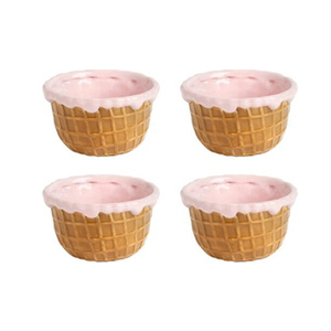Lot De 12 Coupes à Glace Avec Pieds, Verres à Dessert Fruit- 25.5 Cl
