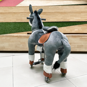 걷는 기계식 당나귀 타기 중간 크기 CE 인증 흔들 동물 타기 장난감 말 - Product Image 2