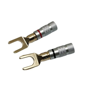 Позолоченные 4 мм банановые разъемы, разъемы без паяльной вилки, аудиотерминалы, разъемы типа Y/U, Кабельный разъем - Product Image 4