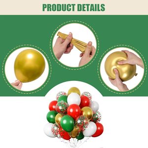 62 pièces/ensemble <span class=keywords><strong>or</strong></span> <span class=keywords><strong>rouge</strong></span> <span class=keywords><strong>et</strong></span> vert ballons ballons de noël vert <span class=keywords><strong>rouge</strong></span> <span class=keywords><strong>et</strong></span> <span class=keywords><strong>or</strong></span> <span class=keywords><strong>ballon</strong></span> arc Kit décorations de fête de noël - Product Image 3