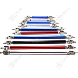 75mm 100mm 150mm 200mm Universal Car Sport Racing paraurti anteriore in lega di alluminio supporto per labbro Brace Pull Splitter Rod Strut Tie Bar