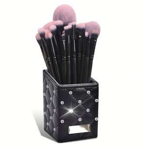 Juego de Brochas de Maquillaje de Alta Gama, Color Negro y Rosa, con Logotipo de Marca Privada, Brochas Cosméticas para Chicas Hermosas - Product Image 1