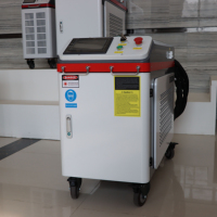Nouvelle machine de nettoyage au laser à fibre 500W 1000W à refroidissement par eau à impulsions pour l'acier inoxydable, haute sécurité, marque BOGONG