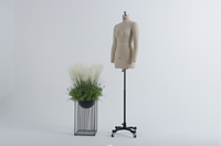 Maniquí de Espuma Ajustable LUOBEN para Sastre, Medio Cuerpo Superior, para Mujer, Uso en Bodas, en Posición de Pie