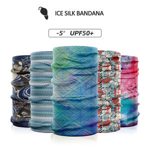UPF50 Bandana ramah sepeda, syal kepala multifungsi, Pelindung kaki leher sutra es tabung dingin berongga tanpa jahitan - Product Image 4