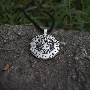Collier Rune Viking de vie du monde <span class=keywords><strong>celtique</strong></span>, bijou à breloque <span class=keywords><strong>nordique</strong></span> en plastique, de la <span class=keywords><strong>mythologie</strong></span> scandinave, accessoire - Product Image 4