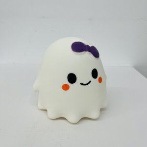 Jouet Squishy Fantôme Géant d'Halloween 13,5x13cm, Jouet Anti-stress Doux à Presser pour Récompense de Classe, Expédié depuis l'Entrepôt des États-Unis - Product Image 2