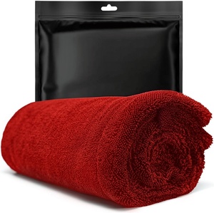 Serviette de séchage en microfibre tissée 1600 g/m² à boucles torsadées doubles, séchage rapide, extra large, pour le detailing et le lavage automobile - Product Image 1
