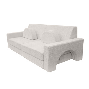 Kids Couch <b>Sofa</b> 12 Pcs Modular Toddler Couch Removable Cover Kids Chair Couch for Playing Creativity Fold Out Furniture - Product Image 1