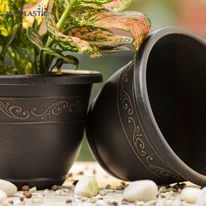 <span class=keywords><strong>Pot</strong></span> de fleurs et de plantes en plastique de style américain rond vintage pour la décoration de la maison et du jardin, pour une utilisation en extérieur - Product Image 5