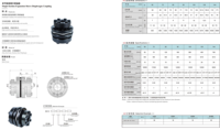 Accouplements flexibles en acier de haute qualité, certifiés OEM ISO9001, garantie 1 an, équivalents aux fabricants chinois