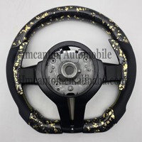 Vente en gros de roue à LED en cuir perforé carbone forgé de haute qualité pour BMW série 3 5 F10 F30 F01 F12 M3 M6 volant de voiture