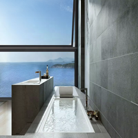Fenêtres à auvent en verre et aluminium au design moderne Nouvelles fenêtres électriques à ventilation pour balcon à ouverture horizontale