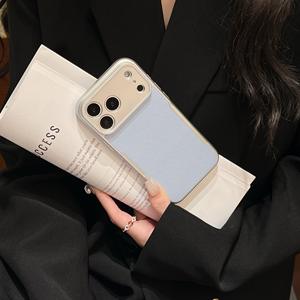 Étui de téléphone fin et élégant en cuir texturé de qualité supérieure, résistant aux chutes, compatible avec iPhone 17 Pro Max/16/15/14 - Product Image 6