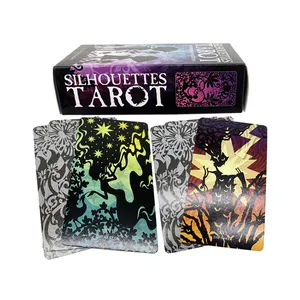 Alta qualidade personalizado full color impressão cartas d tarot con significado laminação original tarô cartões com guia