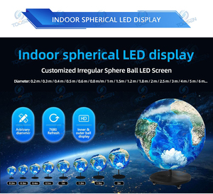 Nhà Máy Tùy Chỉnh 360 Độ Bóng Dẫn Hình Cầu Màn Hình 1M/1.2M/1.5M/2M/3M Đường Kính Hình Cầu Trái Đất Sáng Tạo <span class=keywords><strong>Globe</strong></span> LED Hiển Thị Giá - Product Image 4