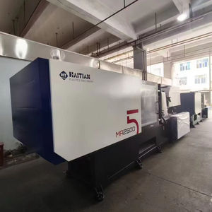 Machine de moulage par injection hydraulique horizontale compacte 250 tonnes, neuve, avec contrôle PLC, pompe, vis, servomoteur et boîte de vitesses, garantie 3 ans - Product Image 1