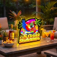 Enseigne publicitaire rétroéclairée à LED néon imprimée UV, conception personnalisée pour bistrot, bar à vin, œuvre d'art murale lumineuse – Approvisionnement direct usine