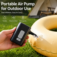 Pompe à air électrique portable pour lit gonflable et bouée de natation avec recharge USB ABS