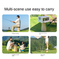 Mazar Household Chaise pliante portable en métal Banc d'extérieur rétractable pour le camping, la pêche et le jardin