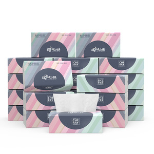 Orange Girl Facial Tissues 18 <b>Boxes</b> 3 Ply Virgin Wood Pulp <b>Soft</b> Thick Comfortable Household Use - Product Image 4