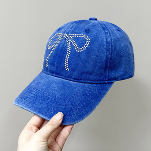 Rhinestone Butterfly Baseball <strong>Cap</strong> Women's Sequin Flower Breathable Mesh <strong>Cap</strong> Casual Versatile Shade Sunscreen <strong>Peaked</strong> Hat - Product Image 3